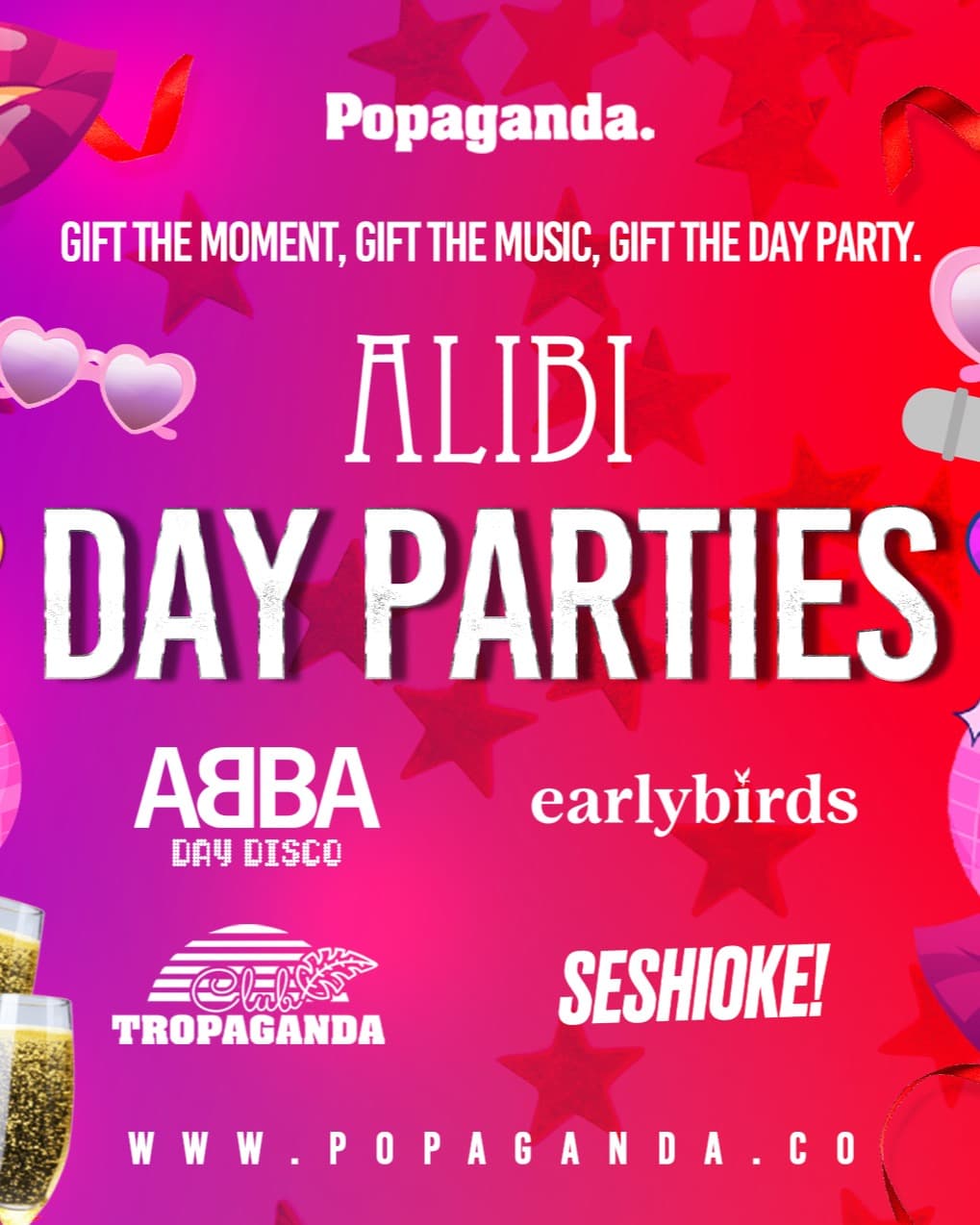 Alibi x Club Popaganda banner
